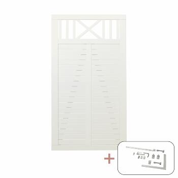 Nostalgi enkelgrind inkl. beslag - 100×180 cm